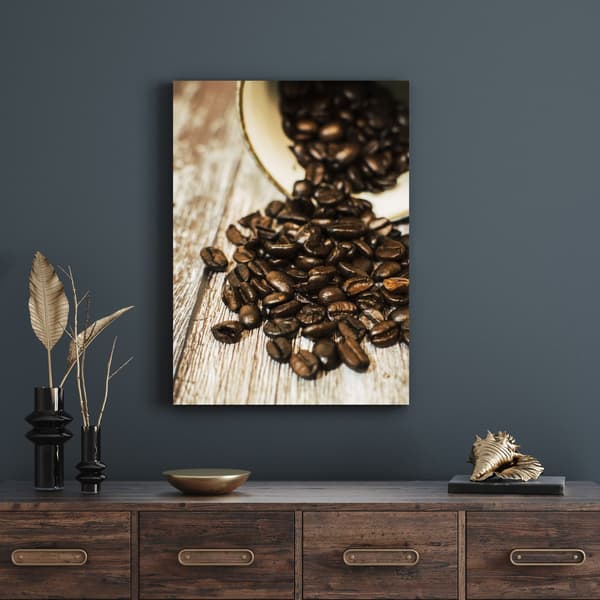 Canvastavla Kök Kaffebönor 80x100 cm