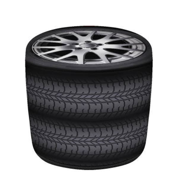 Codura GR Tyres Rullpuff 40x40 cm