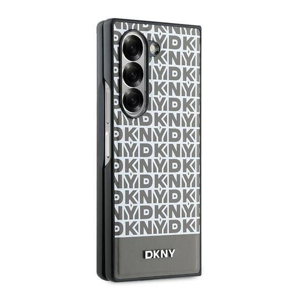 DKNY Repeat Pattern Bottom Randig Skal till Galaxy Z Fold6, Brun