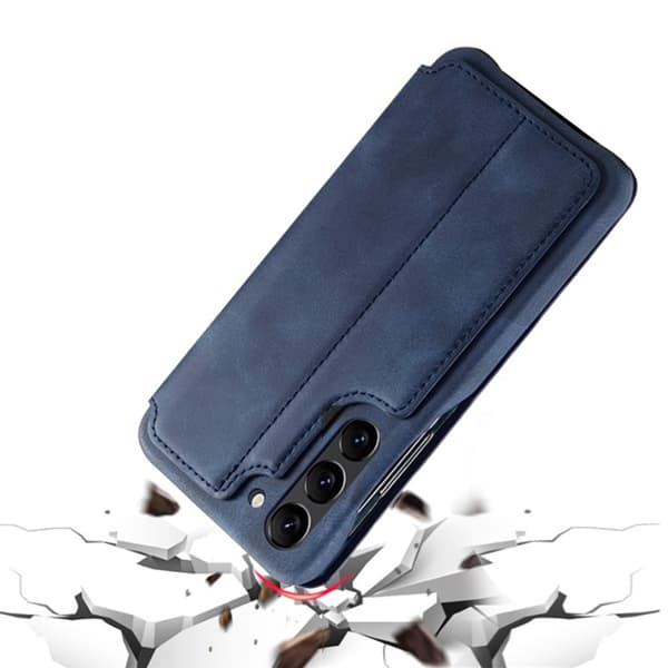 Flip-etui til Samsung Galaxy S23 Plus, ERBORD Retro, blå
