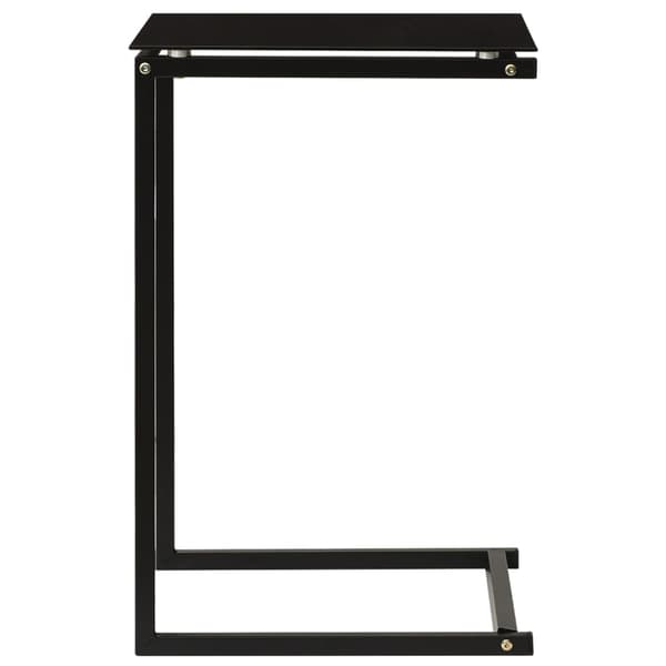 vidaXL sidebord, sort, 40x40x60 cm, hærdet glas