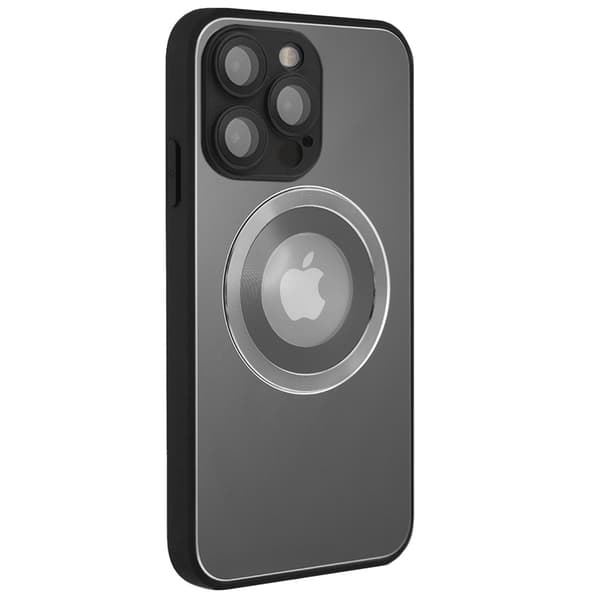 MagSafe-etui til iPhone 14 Pro, hul til Apple-logo, grå