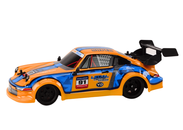 Fjernstyret bil 1:16 gummihjul drift orange