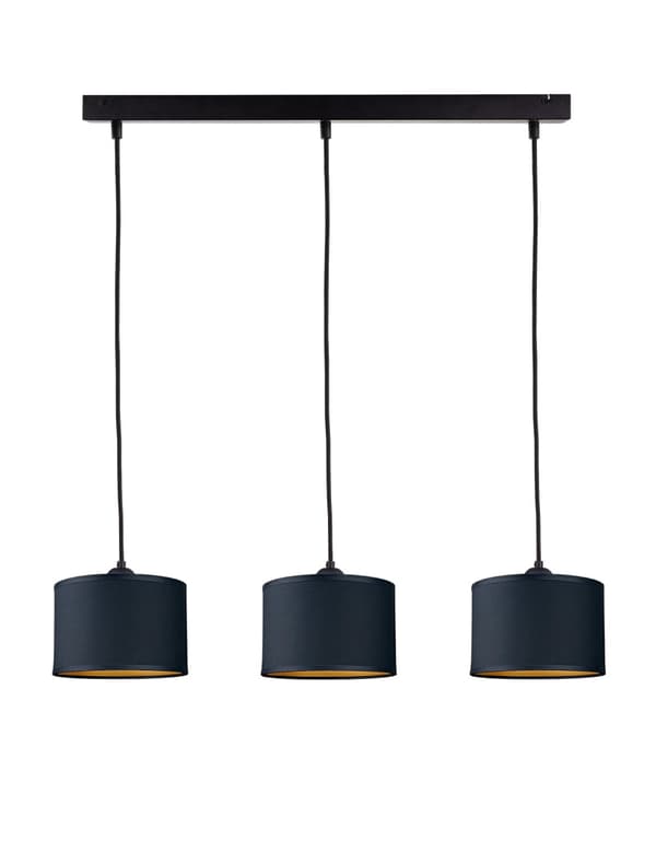 Riippuvalaisin 3xE27 FLOW BLACK