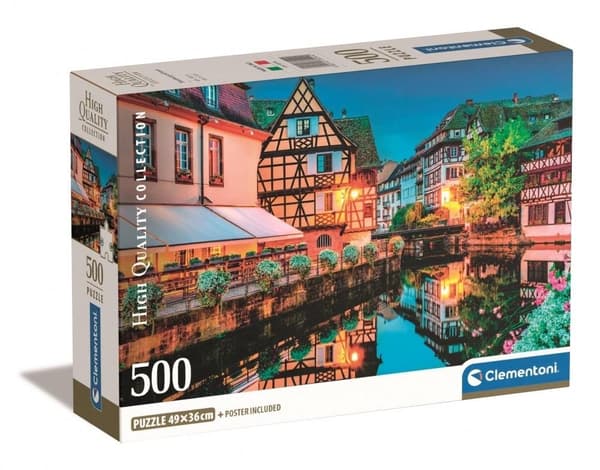 Puzzle 500 Kompakti Strasbourgin vanhakaupunki