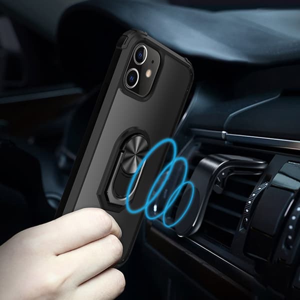 Hybrid Ring-skal till iPhone 12 Pro Max, Svart