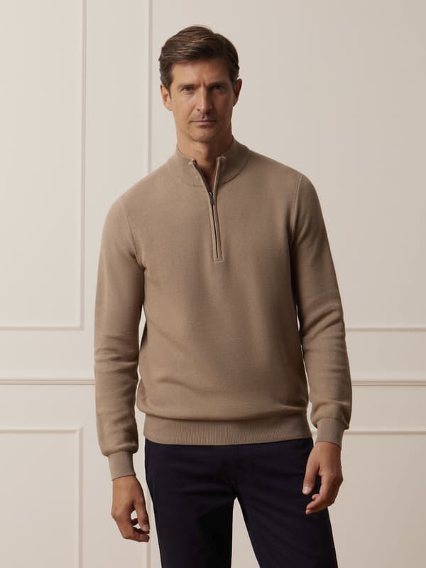 BEIGE MOSTYN TRØJE XXL
