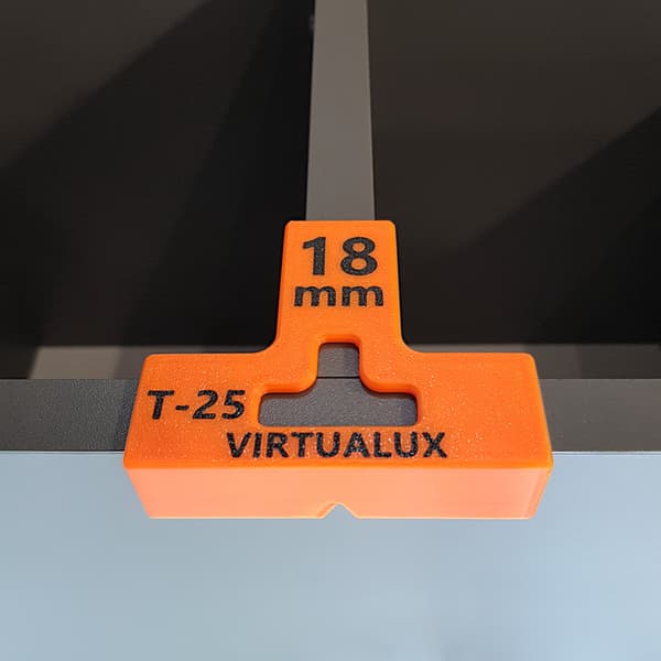 Sæt med 6x tømrerklemmer L-25 + T-25 til 18 mm brædder