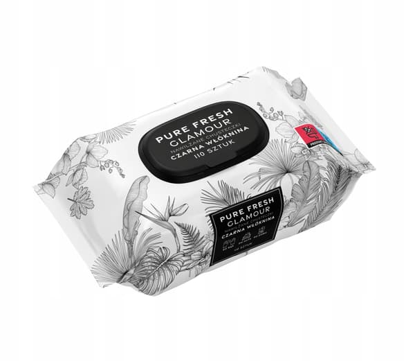 Sorte Pure Fresh vådservietter 110 stk. glamour sort universal