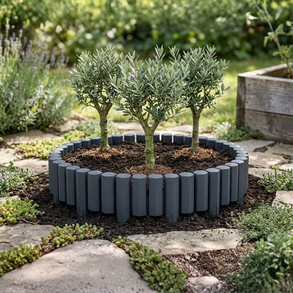 Garden Frame havepalisade 2,2 m antracit sæt med 8