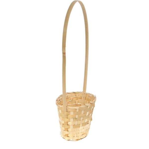 Naturlig påskekurv til påskepynt, diameter 16 cm, højde 48 cm