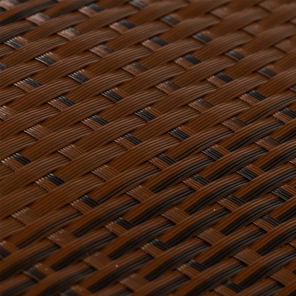 vidaXL balkonskærm brun og sort 400x100 cm polyrattan
