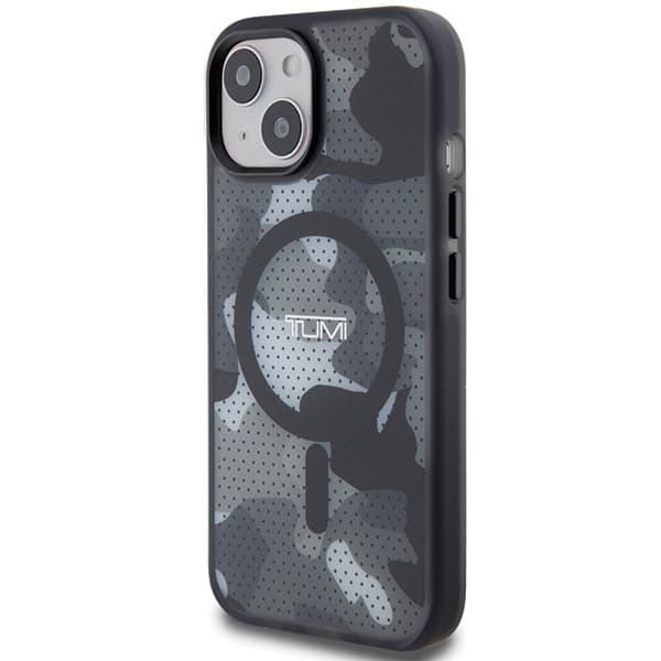 Tumi Frosted Camo Print MagSafe-etui til iPhone 15, sort