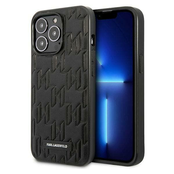 Karl Lagerfeld Monogram Plaque-cover til iPhone 13 Pro / 13, sort