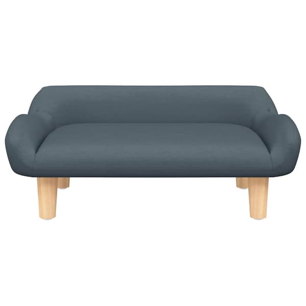 vidaXL Barnsoffa, mörkgrå, 70x40x24 cm, tygöverdrag