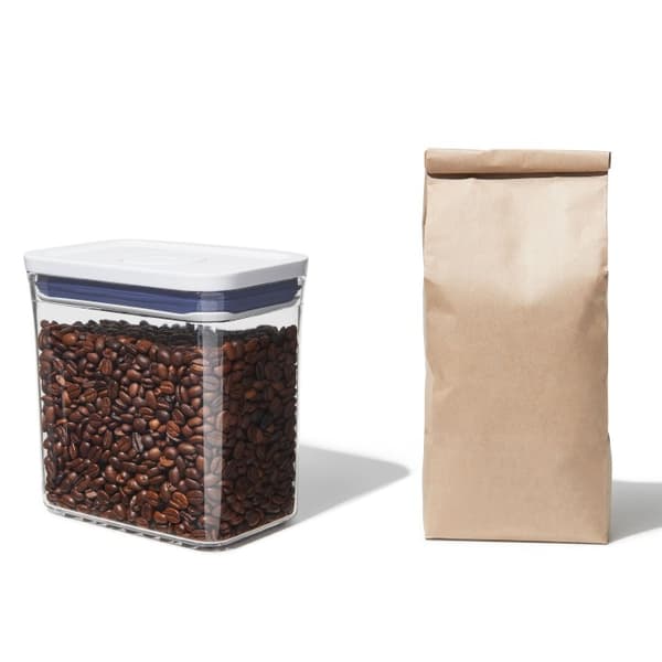 OXO-POP2 beholder 1,6 l. rektangulær M lav GoodGrips