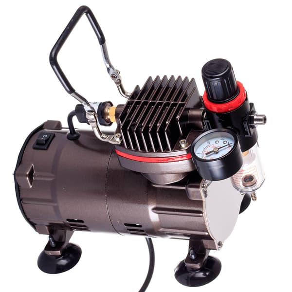 AIRBRUSH KOMPRESSOR EFFEKTIV TYST OLJEFRI PUMP 23L/MIN