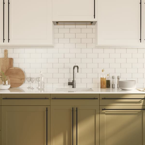 vidaXL skabsgreb 20 stk. sort 480 mm rustfrit stål
