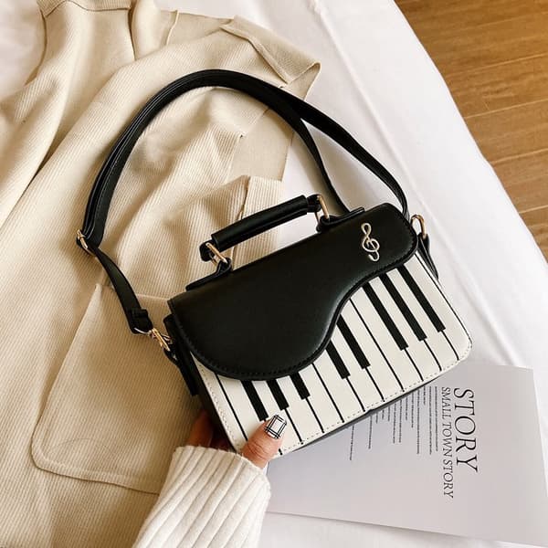 Dame Messenger-taske Piano Sort TRB 2364 One Size