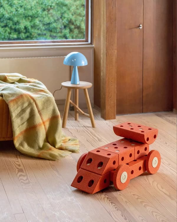 MODU - blokvinkel - sensorisk skumblok, orange