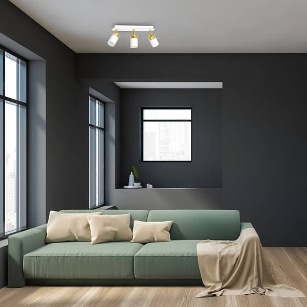 JOKER HVID/GULD 3xGU10 loftlampe