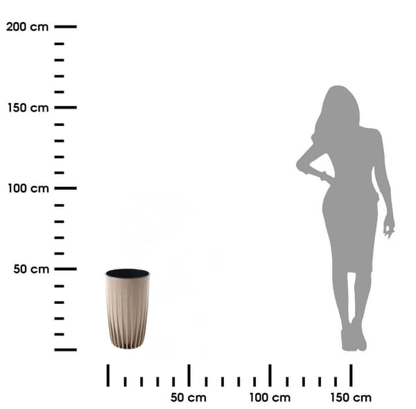 Stripped Tall ECO Coffee Latte Blomkruka