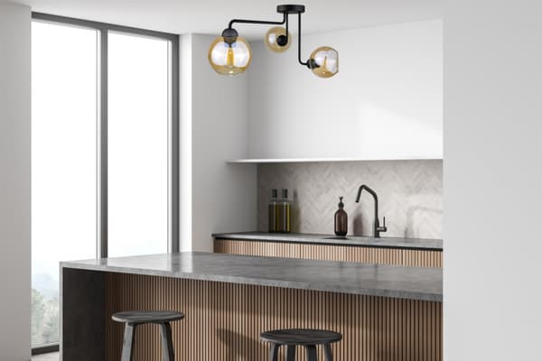 Loftlampe 3xE27 MONDE SORT