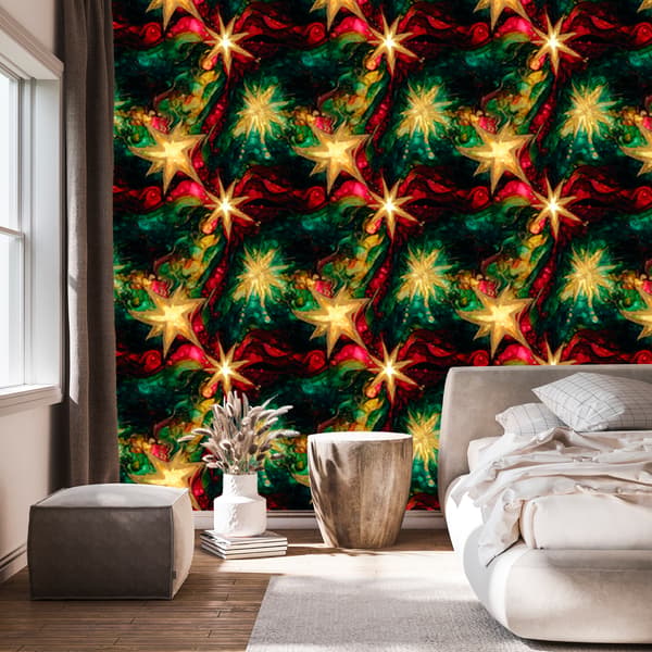 Mustetapetti musta, pullonvihreä ja viininpunainen 50x1000 cm