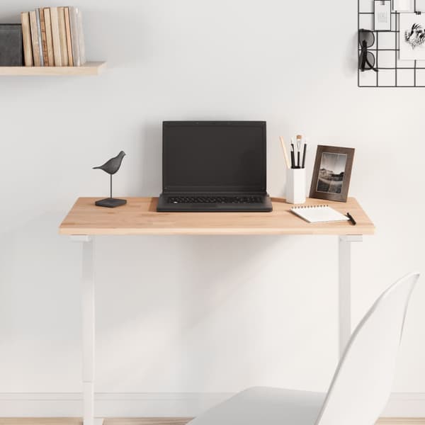 vidaXL bordplade 80x40x1,5 cm rektangulær massiv bøgetræ