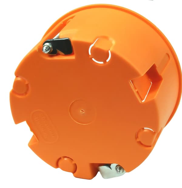 Hul vægdåse 60 mm, lav, dybde 35 mm, grå, E135