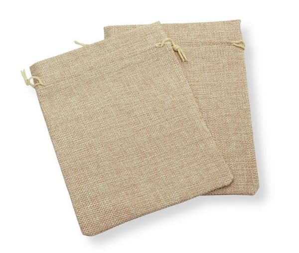 Eko-jutepåsar 20x15cm 2 st