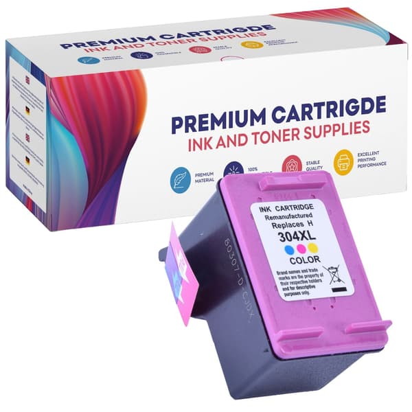 Muste HP GP-H304XL CMY GP -laitteeseen
