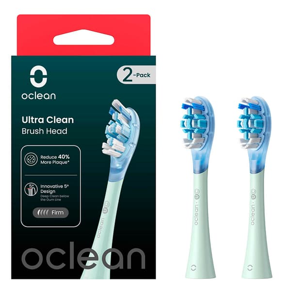 Oclean Ultra Clean eltandborstehuvud 2 st gröna