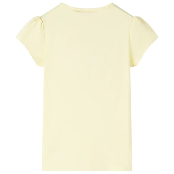 Børne-T-shirt, blød gul, 92
