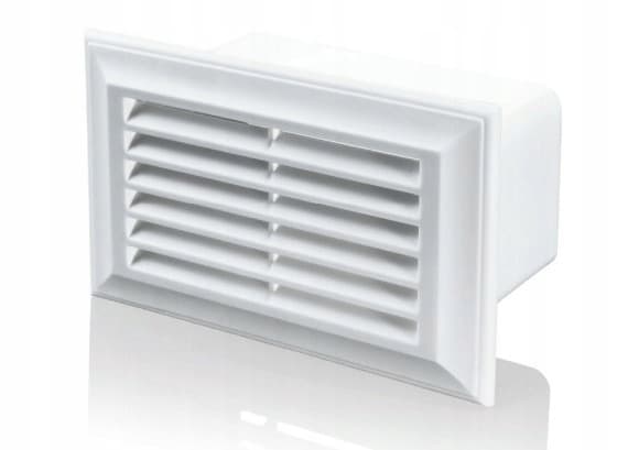 Ventilationsgaller EL 55x110 vit
