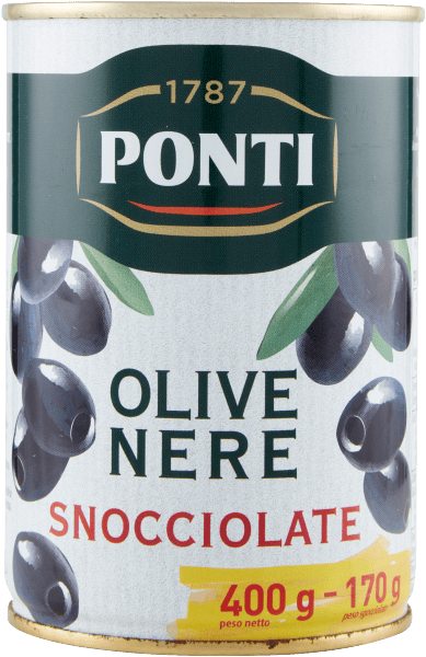 Ponti sorte oliven Nere Snocciolate 400g