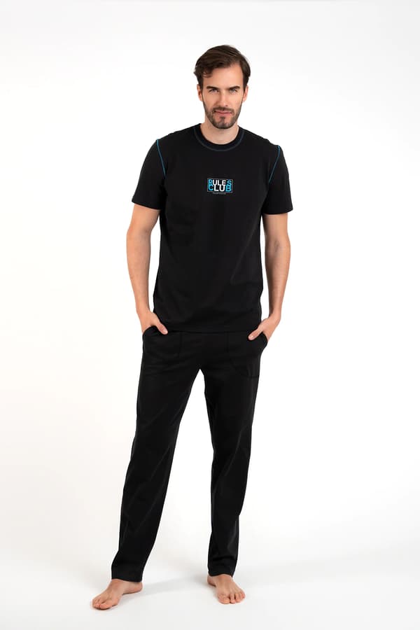 Club herrpyjamas, kortärmade, långbyxor, S