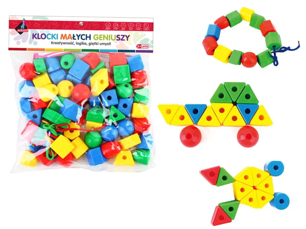 Little Geniuses byggklossar. Stor korall. 62 bitar.