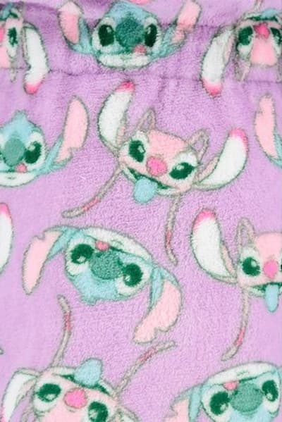 Stitch badekåbe varm blød lilla 104
