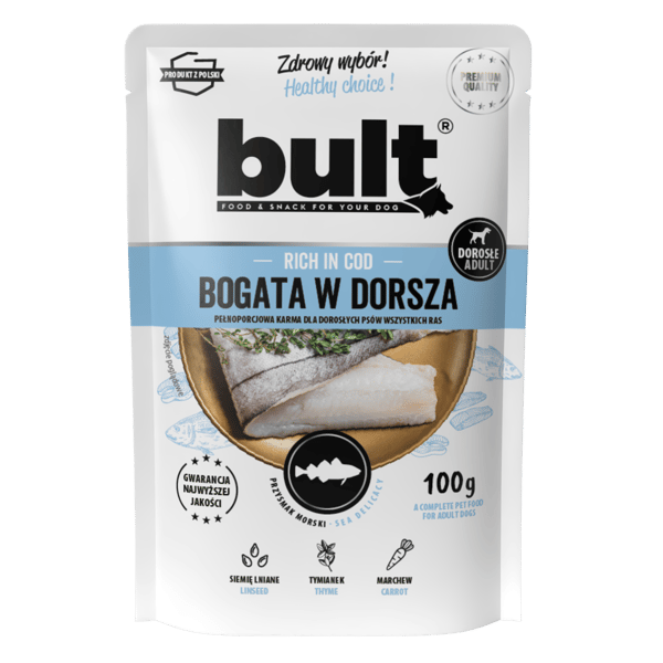 VÅDFODER TIL HUNDE, BULT-POSE, MÅLTID MED BLANDING AF SMAGSSTOFFER, 24 x 100 g