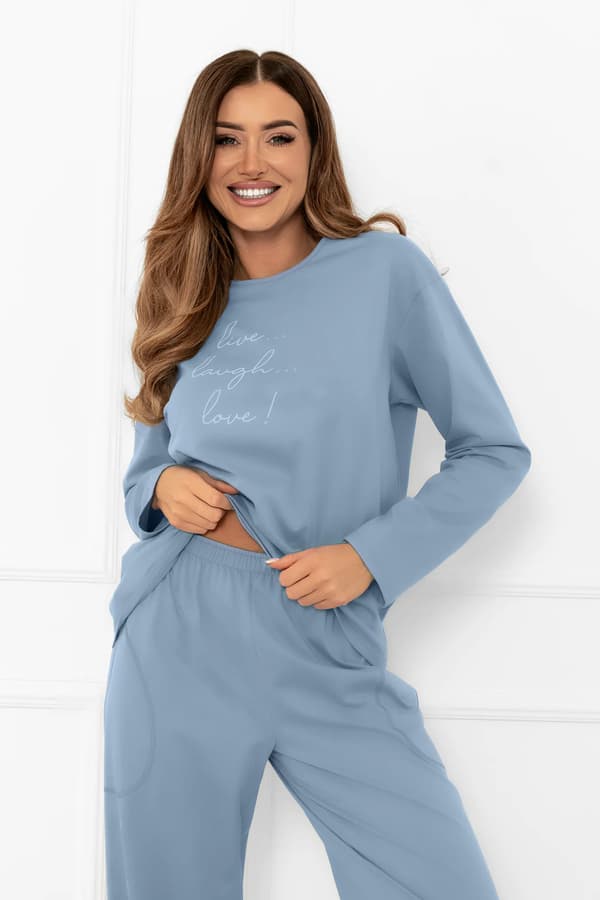 Dampyjamas med lång ärm, långbyxor Ksara XL