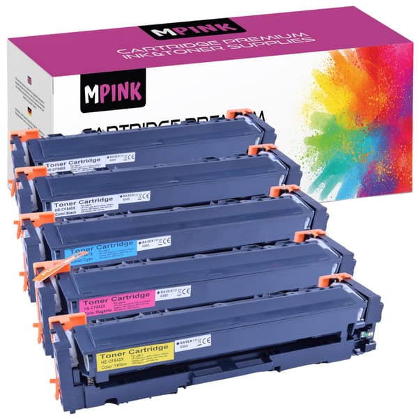 5x toner til HP GP-H404X/CF544X CMYKK-printer