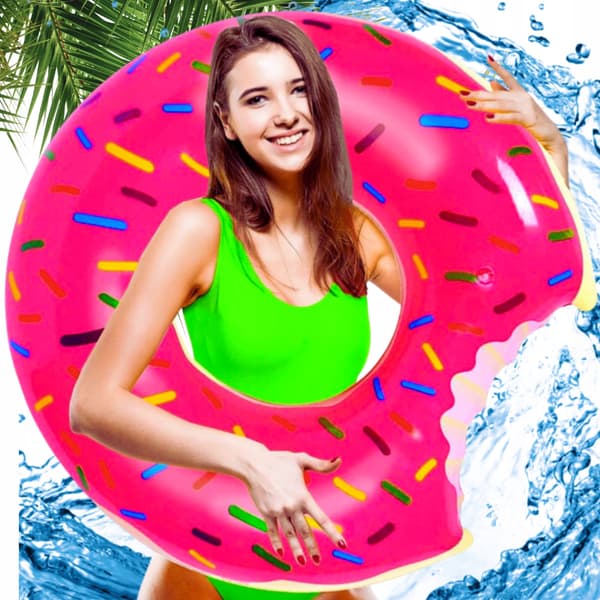 TG48122R OPPUSTELIG STRANDRING DONUT PINK
