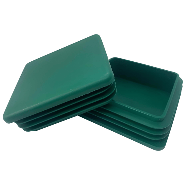 Indvendig kappe til profilstolpetag 100X100 grøn 10 stk.