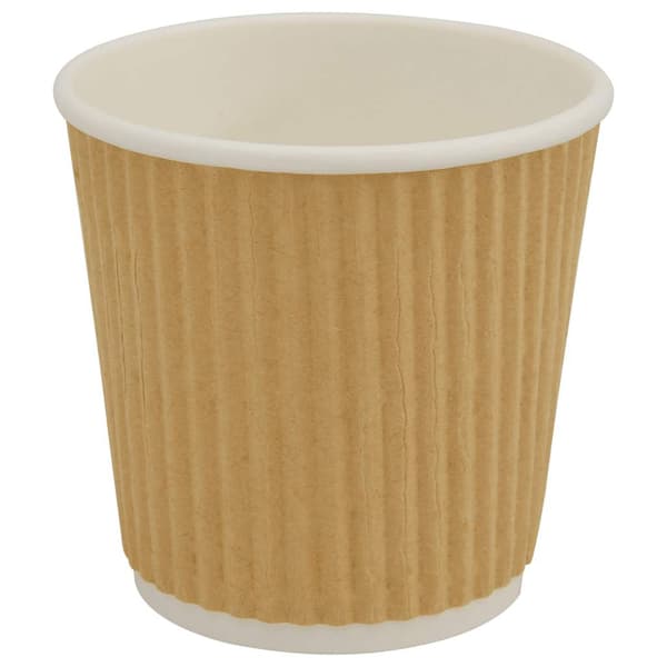 vidaXL Pappmuggar, 1000 st, 115 ml, 100 ml, bruna
