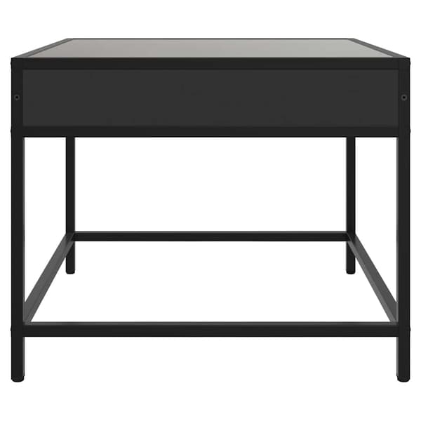 vidaXL Infinity LED sofabord sort 50x50x41 cm