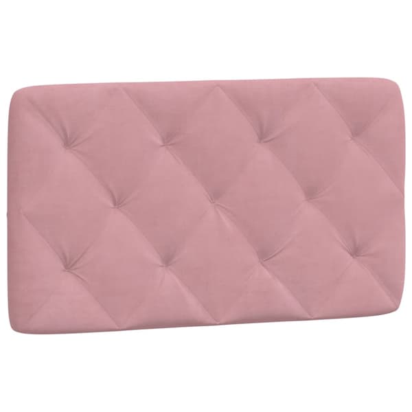vidaXL Sängram med LED-lampor rosa 80x200 cm sammet