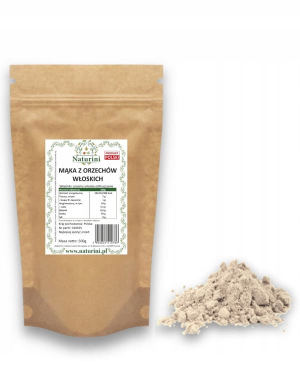 Valnøddemel til bagning, naturlig, 1 kg