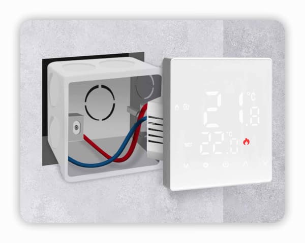 Tuya 16A STD WiFi-huonetermostaatti valkoinen