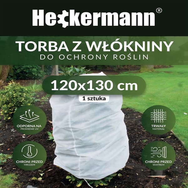 Heckermann växtskyddspåse 120x130cm 70g/m2